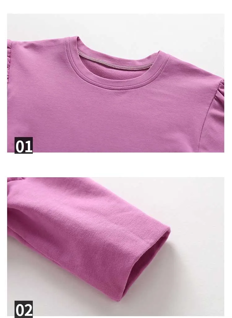 Back To School Clothing 2019 Autumn Teenage Girl T Shirt Dress Cotton Baby Child Dresses Girls Lantern Sleeve Party Dresses Kids (7)
