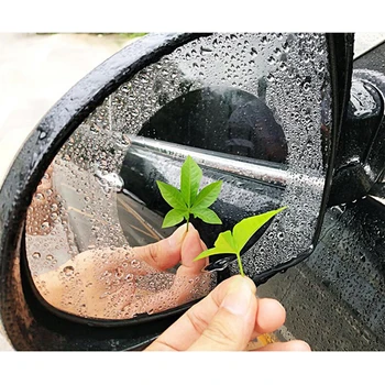 

1 Pair Car Anti Water Mist Film Anti Fog Coating Rainproof Hydrophobic Rearview Mirror Protective Film