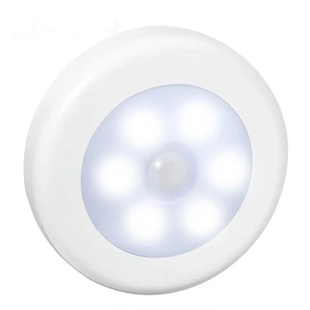 

6 LED Infrared PIR Motion Sensor Night Light Wireless Detector Light Wall Lamp Auto on/Off Closet Sensor Light
