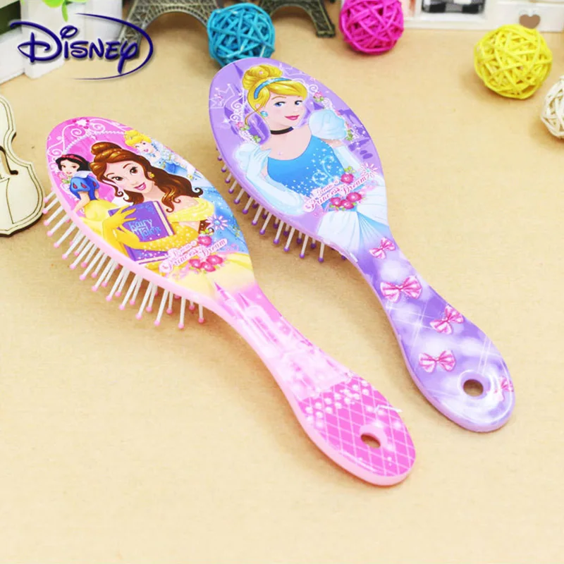 Disney Princess Minnie Frozen Comb Cartoon Cute Beauty fashion toys Curly Hair Brush Combs Anti-static Brush Comb