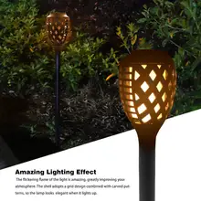 Солнечный фонарь светильник садовый светильник высокий светильник ing эффект мерцающее пламя IP65 Водонепроницаемый Пейзаж садовая дорожка лампа