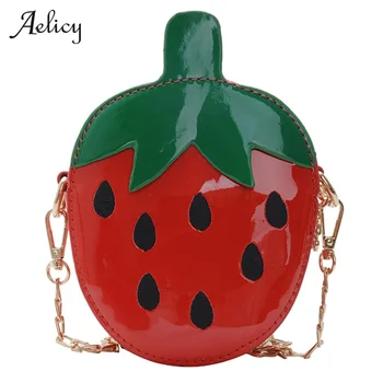 

New Fashion Shoulder Mini Bags For Women Cute Ladies Strawberry Pattern Crossbody Female Messenger Bags Satchel Purse Dropship