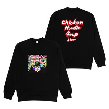

Boys Team Korean Hot Kpop j hope Round Collar Sweatshirt Chicken Noodle Soup surrounding the same paragraph loose pullover