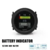 Digital  Lcd Hour Meter with led battery indicator Gauge 12V 24V 36V 48V 72V ► Photo 1/6