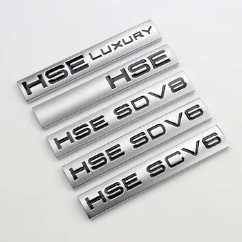 

3D Metal HSE Emblem Badge Car Sticker Decals Decoration For Land Rover Range Rover Evoque Velar Defender Discovery Freelander