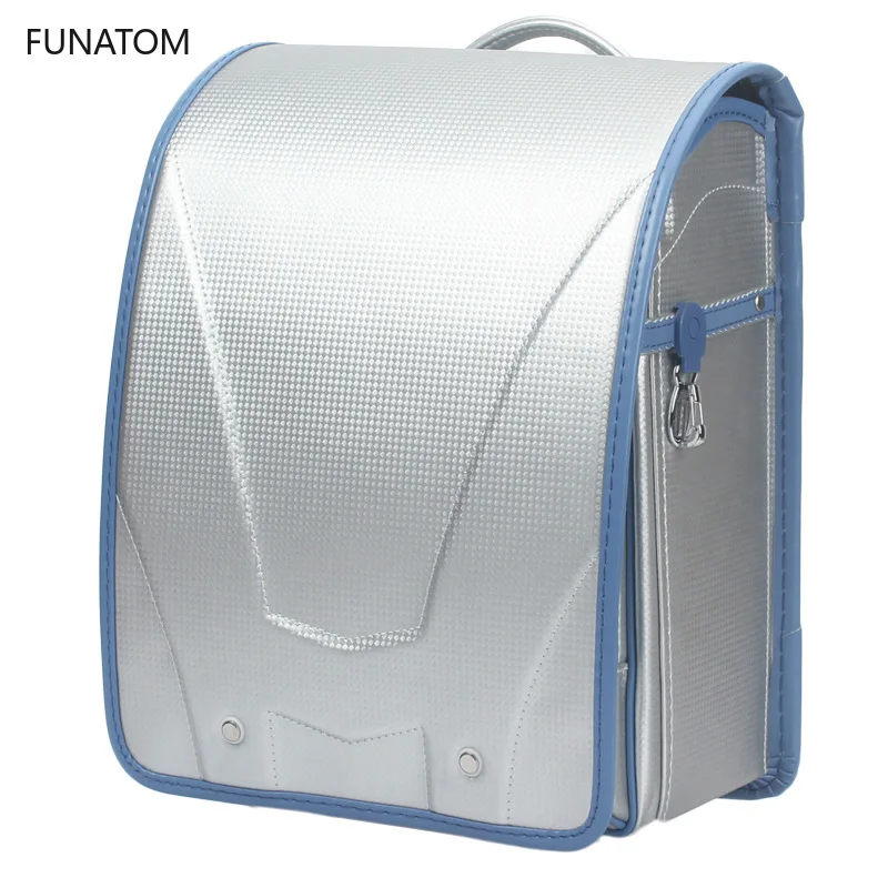 

Russia Randoseru Kids Back Pack Girl PU Hasp Purple Reflective Child Book Bag Orthopedic Japan Baby's School Bag Childen Gift