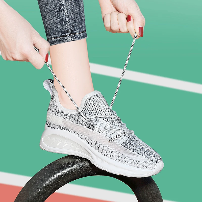 Women's Vulcanize Sneakers Shoes Canvas Breathable Women Shoes Wedges Platform Shoes Ladies Casual Shoes Women EA0008