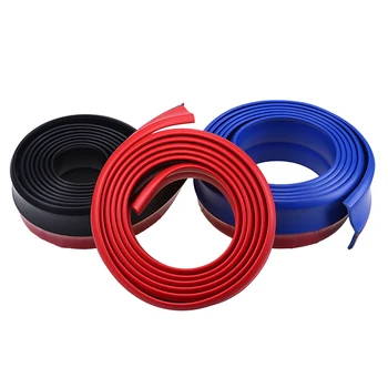 

2.5M Car Auto Front Side Door Bodywork Bumper Corner Lip Guard Protector Rubber Moulding Strips Black Car Bumper Guard Protector