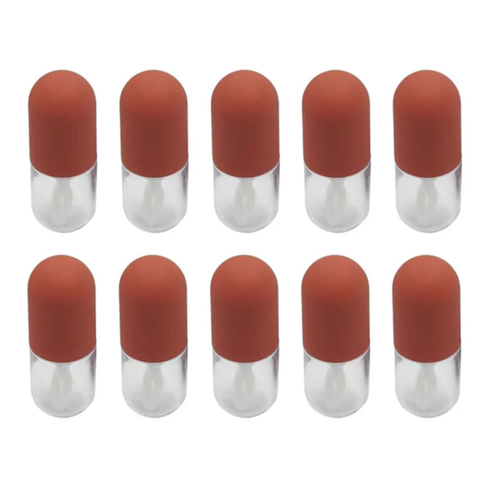 

Mini Empty Capsule Tube Transparent Gloss Lip Tube Red Tube Bottles Tools Glaze Refillable Lip Bottle DIY Make up Tools