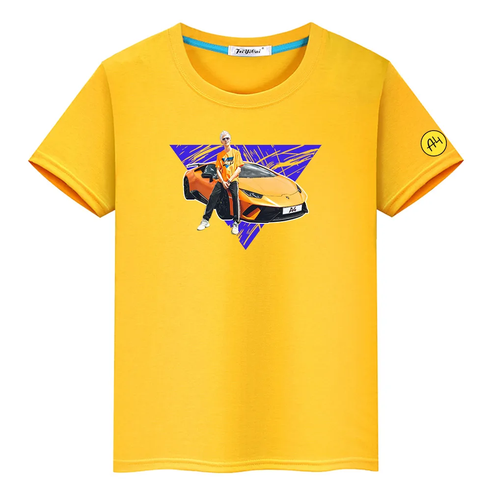 Новинка 2021 Детская футболка Sumemr A4 Merch для мальчиков и девочек с коротким рукавом