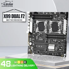 

Jingsha X99 dual F2 motherboard support LGA2011-3 Inter Xeon E5 V3 8* DDR4 1600/1866/2133/2400MHz RAM 10*SATA 3.0 NVME_M.2 SSD