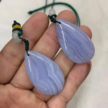 

natural Brazil blue lace agate/ chalcedony pendant natural gemstone jewelry pendant for woman for man for gift wholesale !