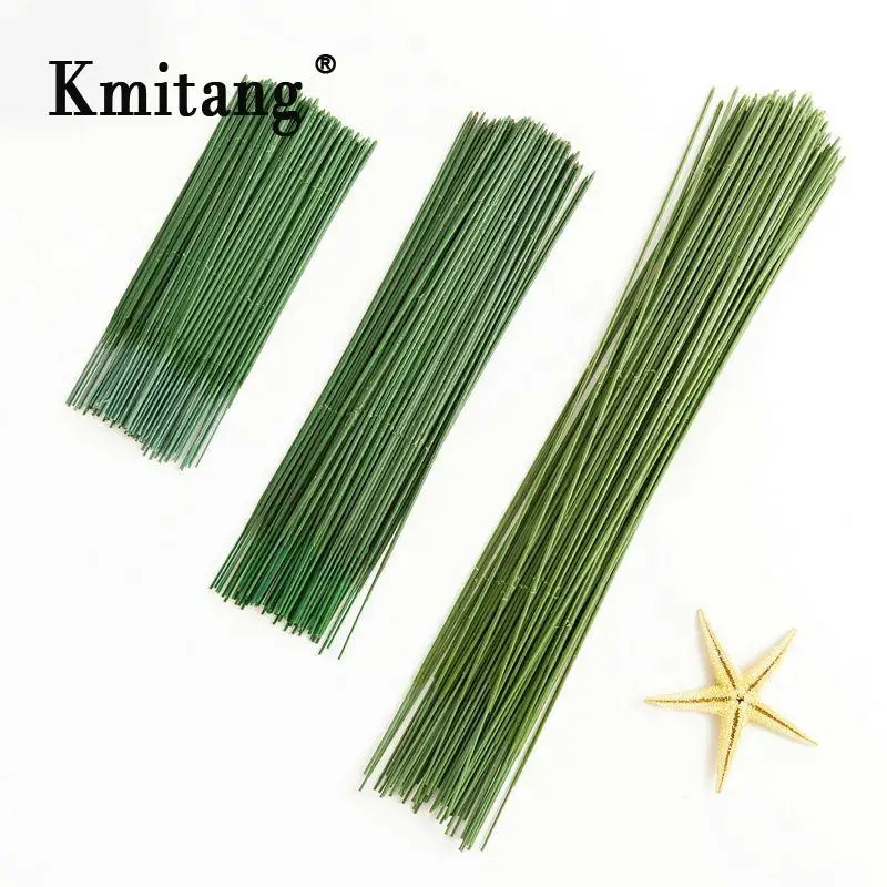 10pcs 15cm Green Wire Artificial Silk Flowers Stem Diy Handmade Decorative  Wreath Flower Bouquet Sticks Branches Florist Crafts - Artificial Flowers -  AliExpress