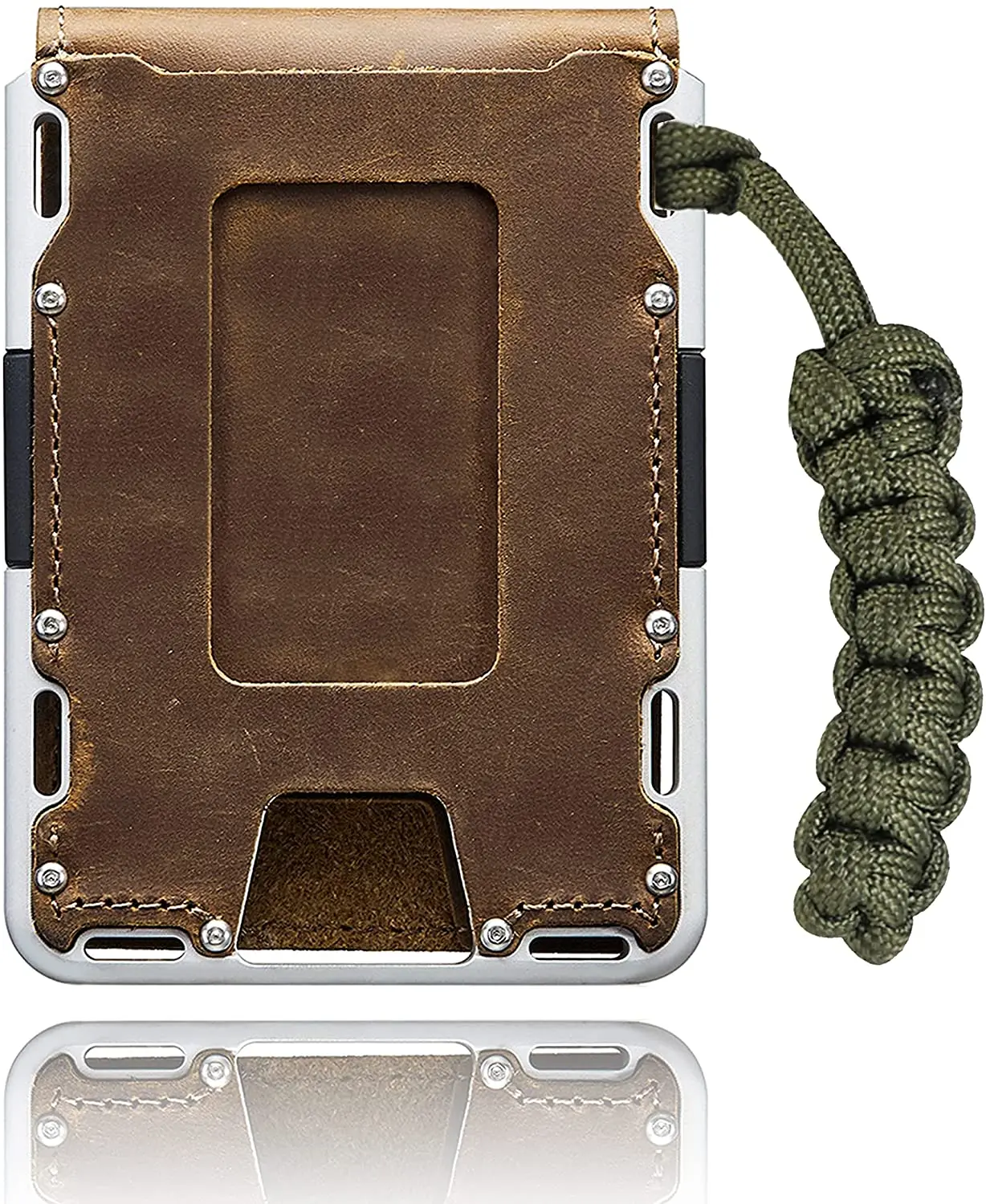 Bifold Aluminum Wallets for Men Leather RFID Blocking Tactical Wallet Credit Card Holder Minimalist | Багаж и сумки