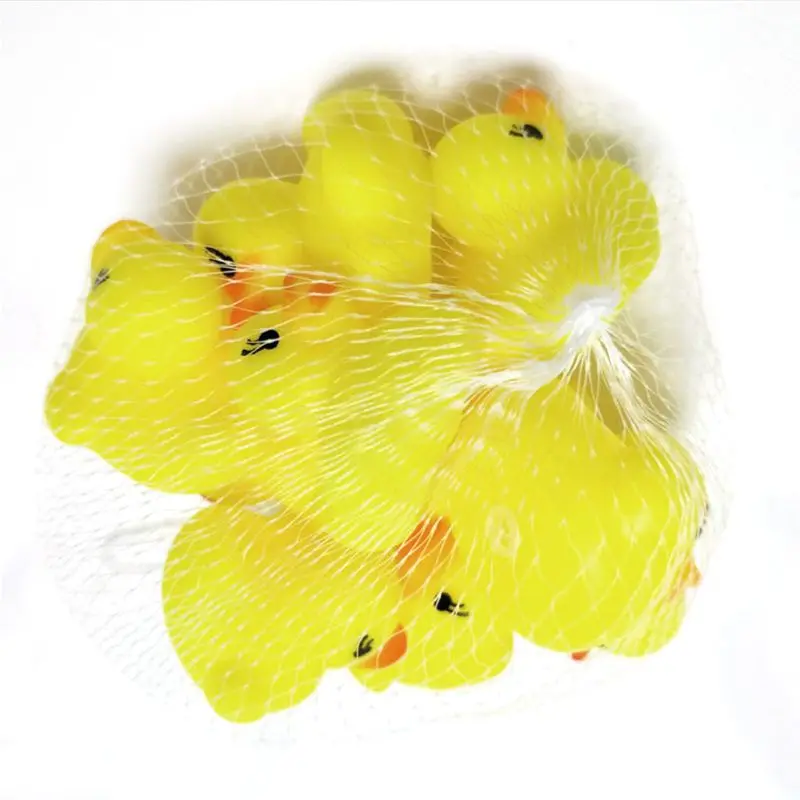 

50pcs Mini Yellow Rubber Ducks Baby Bath Shower Floating Toys Cute Ducky Toy R7RB