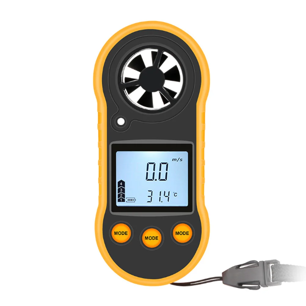 

Anemometer LCD Display Air Temperature High Durable Wind Speed Meter Weather Station Handheld Measuring Instrument