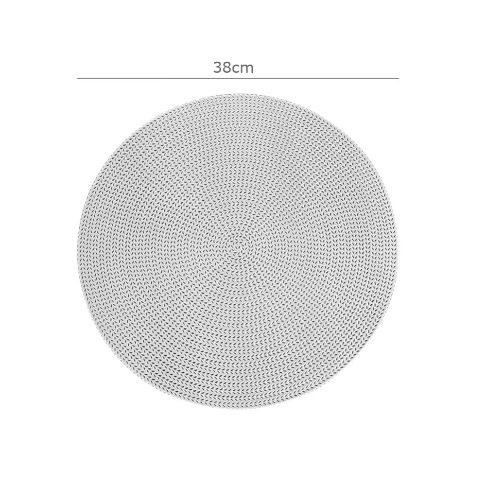 4 Styles 38cm Hotel Restaurant Round PVC Placemat Cocktail napkin Napkin Nordic Anti-scalding Insulation Table Mat Steak Pad