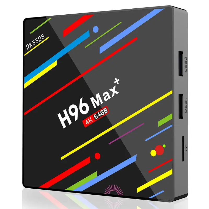 ТВ-приставка стандарта США H96 Max Plus Android 8,1, 4 Гб ОЗУ, 64 Гб ПЗУ, телеприставка Rk3328, четырехъядерный процессор 2,4G/5G, Wifi, 4 K, смарт-медиаплеер H96 Pro