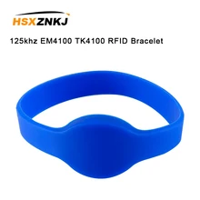 5 шт. 125 кГц EM4100 TK4100 RFID Браслет ID карта силиконовый ремешок только для чтения карты контроля доступа браслет