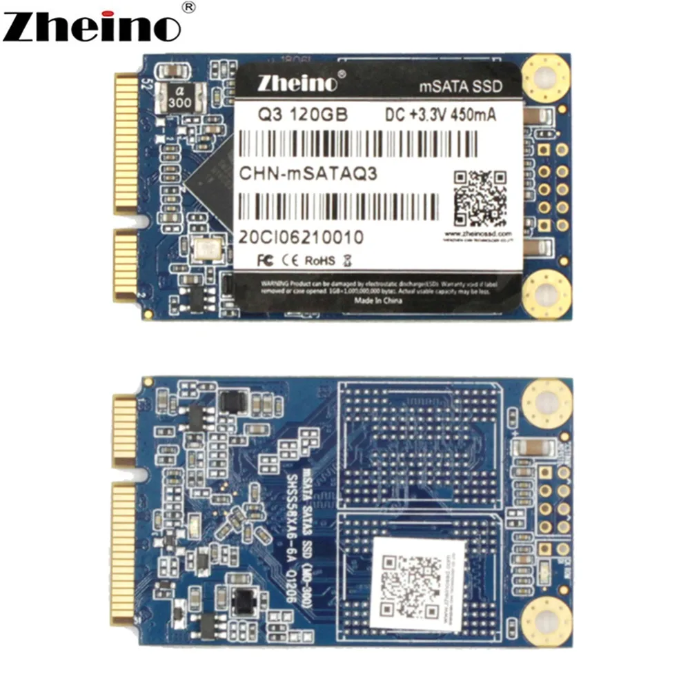 Zheino mSATA SSD 120 ГБ 240 ГБ 480 ГБ 128 ГБ 256 512 1 ТБ 6 ГБ/сек. мини SATA Внутренний твердотельный диск тормозные диски для ноутбука, настольного компьютера