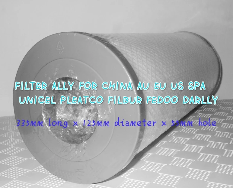 335 x 125mm spa pool hot tub filter Arctic pure Silver Sentinel spa filter Discount pool filter to Iceland Denmark 5