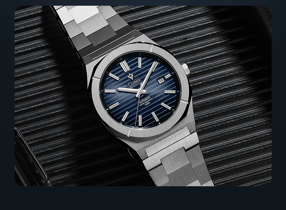2021 New CADISEN German design Mechanical Wristwatch men Luxury Automatic watch for men Stainless steel 10 Bar Waterproof Clock
