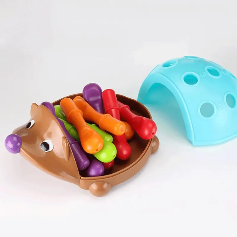 Отличная моторная игра, игрушка для детей, ежик, головоломка, кукла, концентрационная тренировка, рука-глаз, Координационная игрушка, Игрушки для раннего образования