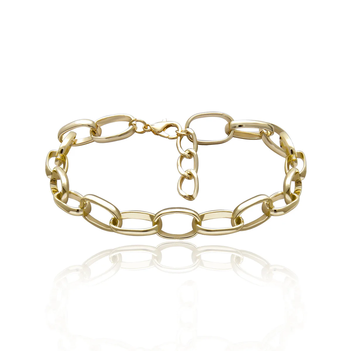 AE-CANFLY, Европейское массивное металлическое ожерелье в стиле панк с цепочкой и жемчугом, женское простое многослойное длинное ожерелье с кристаллами, аксессуары - Окраска металла: 2384 gold