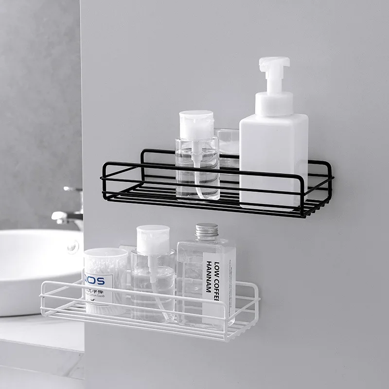 

Shelf Storage Organizer Bathroom Hanging Wall Shelves Kitchen Accessories Basket Shower Stuff For Bath Durables Household Items