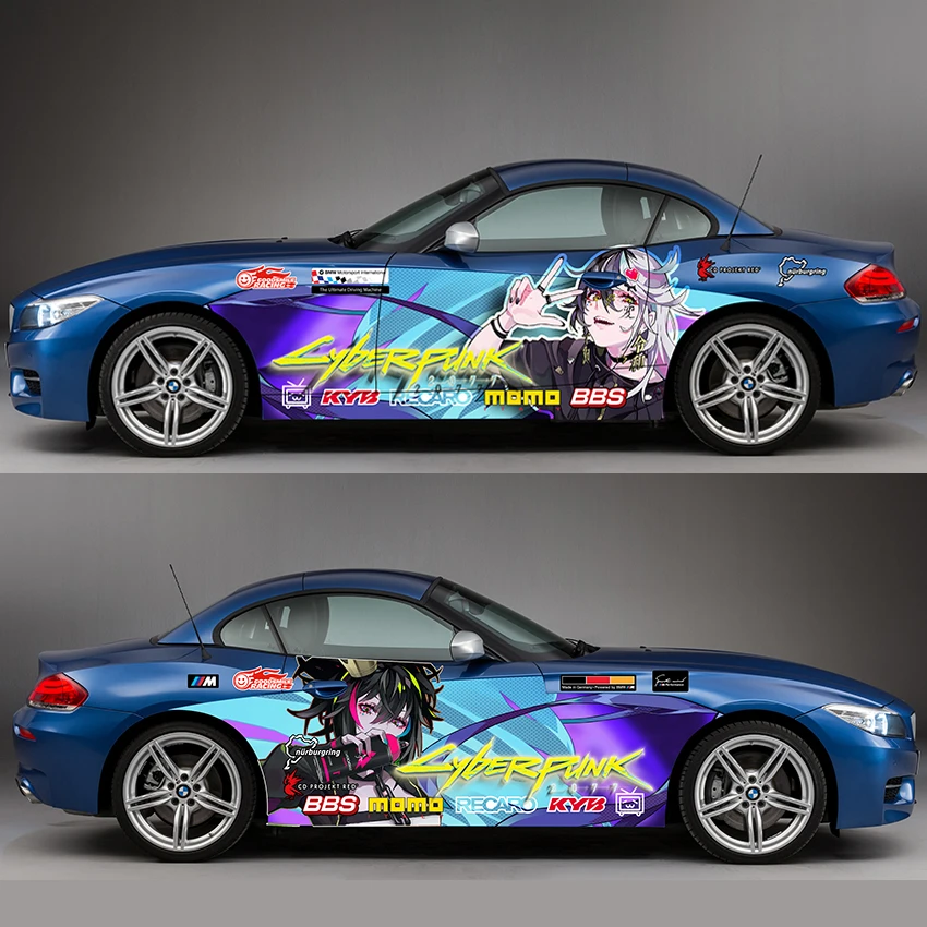 Japanese Anime Itasha Graffiti Car Sticker Cartoon Auto Door Drift