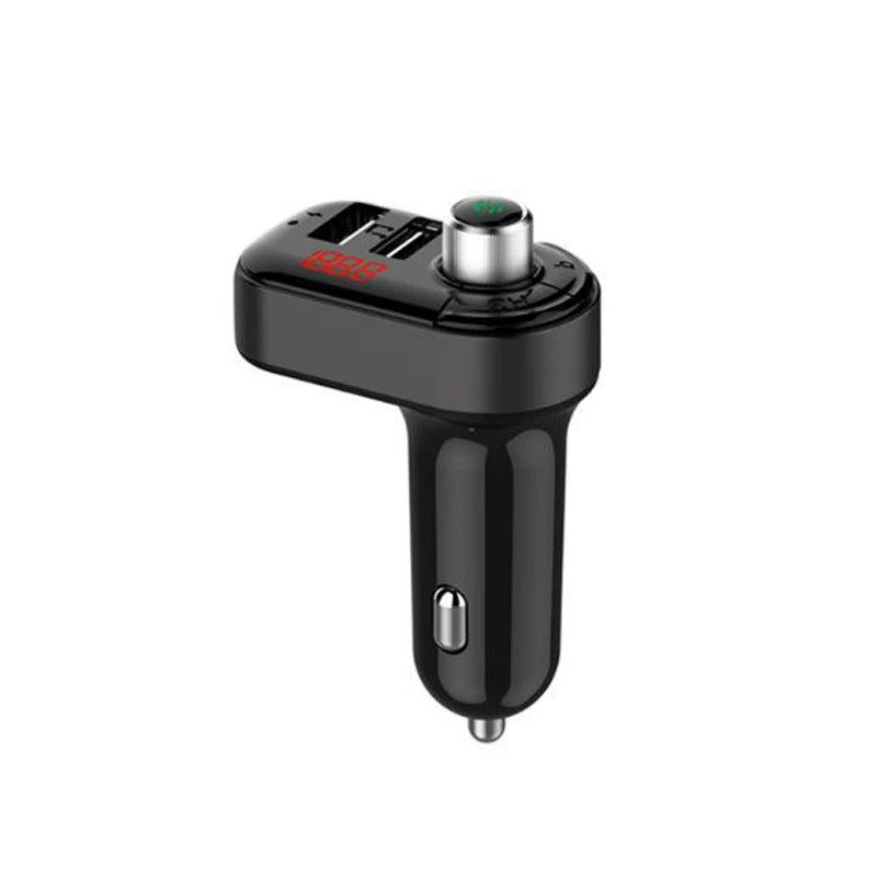 USB Автомобильное зарядное устройство Bluetooth fm-передатчик быстрое зарядное устройство s для Xiaomi samsung iPhone huawei Автомобильный MP3-плеер Прикуриватель разъем - Цвет: Black