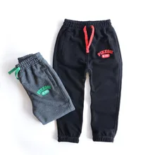 Lin Miao Mili детская одежда; сезон весна; детская одежда; повседневные брюки из чистого хлопка с петельным ворсом для мужчин и женщин; детская одежда в Корейском стиле