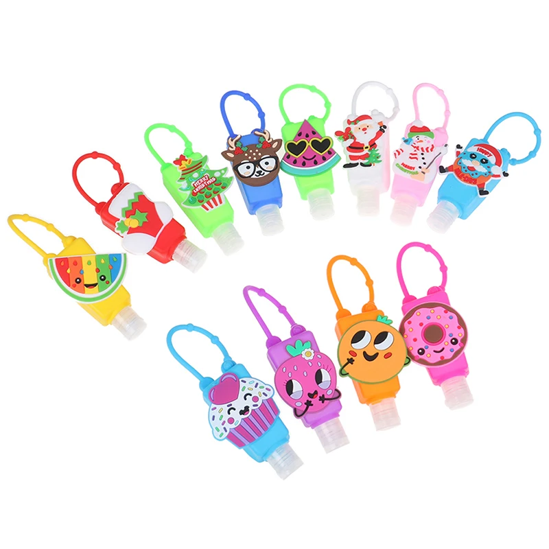 30ML Embossed Cute Cartoon Owl Shape Silicone Mini Hand Sanitizer Disposable No Clean Detachable Cover Travel Portable Safe Gel