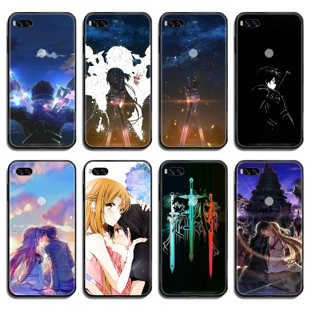 Чехол для телефона Sword Art Online SAO Корпус Корпуса Xiaomi Redmi Mi Note 3 5 6 8 9 A1 2 Max3 Mix2 X SE Lite Pro