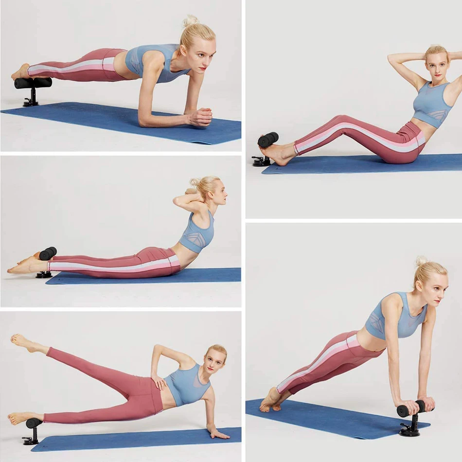 Worthdefence Portable Sit Up Machine Abdominal Gear Push Up Stand Handle Bar Workout Exercise Fitness Equipment for Home Gym