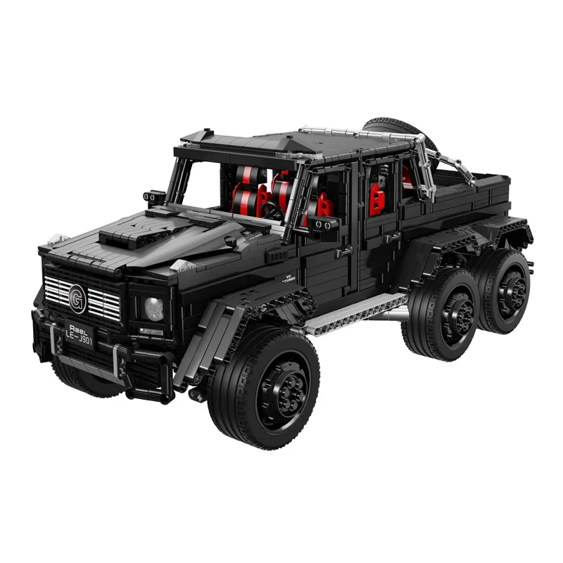 Cena LE J901 3300 sztuk Technic serii RC samochodów MOC 2425 G63AMG 6X6 LAND CRUISER zestaw modelu budynku bloki cegieł samochodzik zabawka dla dzieci
