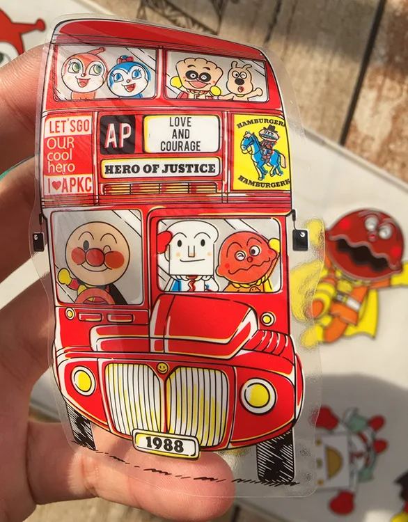 5 листов/Партия Светящиеся Наклейки для macbook Anpanman pompom purin аниме детская комната