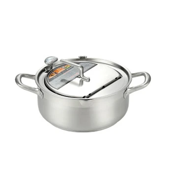 

Japanese Style Deep Frying Pot Thermometer Tempura Fryer Pan Temperature Control Fried Pot Cooking Tools Kitchen Utensil