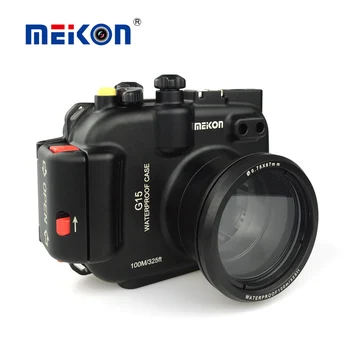 

100M/325ft Waterproof Camera case For Canon G15/G16 Aluminum alloy Diving Camera Bag 1pc