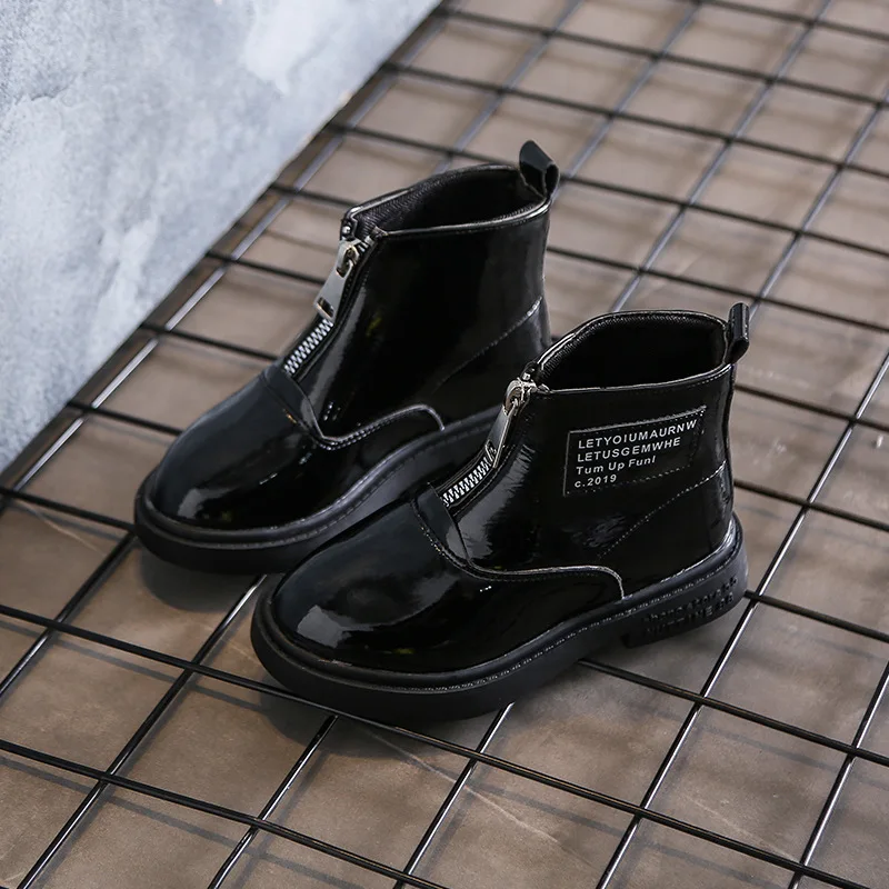 

Nobel Qiqi CHILDREN'S Martin Boots 2019 Autumn And Winter New Style Fashion Girls' Boots Little Girl Western Style Middle Boots