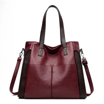 

Soft Leather Luxury Handbags Women Bags Designer Large Capacity Ladies Shoulder Hand Bags For Women Big Casual Tote Sac a Main