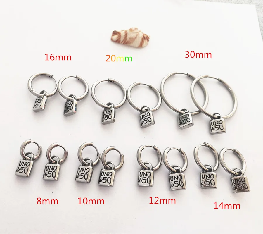 Серьги-кольца Huggie женские модные ювелирные украшения из нержавеющей стали под