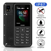 

GSM Dual SIM Rugged Phone 2500mAh IP67 Waterproof Dropproof Bar Phone Push-button Phone with Flashlight Mosquito Repellent Lamp