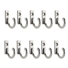 10Pcs Storage Rack Wall Hooks for Home Coats Hat Clothes Hanger Towel Keys Wall Mounted Hooks