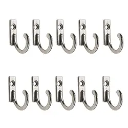 10Pcs Storage Rack Wall Hooks for Home Coats Hat Clothes Hanger Towel Keys Wall Mounted Hooks
