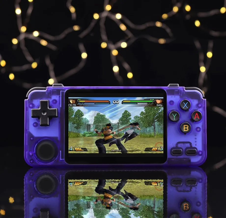 Игровой Ретро плеер RK2020 IPS экран 3 5 дюйма ручной игровой GB N64 CPS3 128G игровая консоль