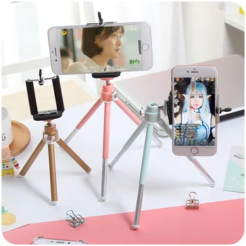 

Two Section Camera Phone Holder Table Tripod Telescopic Tripod Desktop Photography Tripod Small Digital SLR Camera Bracket