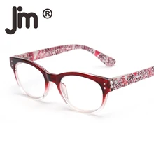 JM весенние шарниры очки для чтения поликарбонатные материалы Ombre цвет чтения для мужчин и женщин