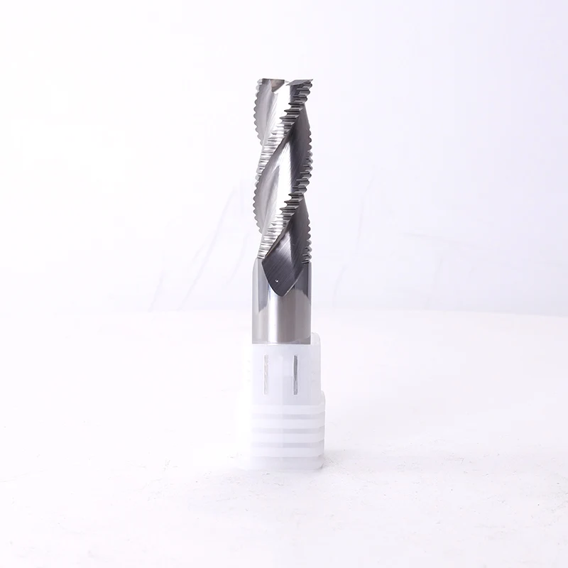 

ZGT Free shipping Roughing Milling Cutter HRC55 3 Flute 4mm 6mm 8mm 10mm 12mm Aluminum Copper Cutter Carbide Roughing End Mill