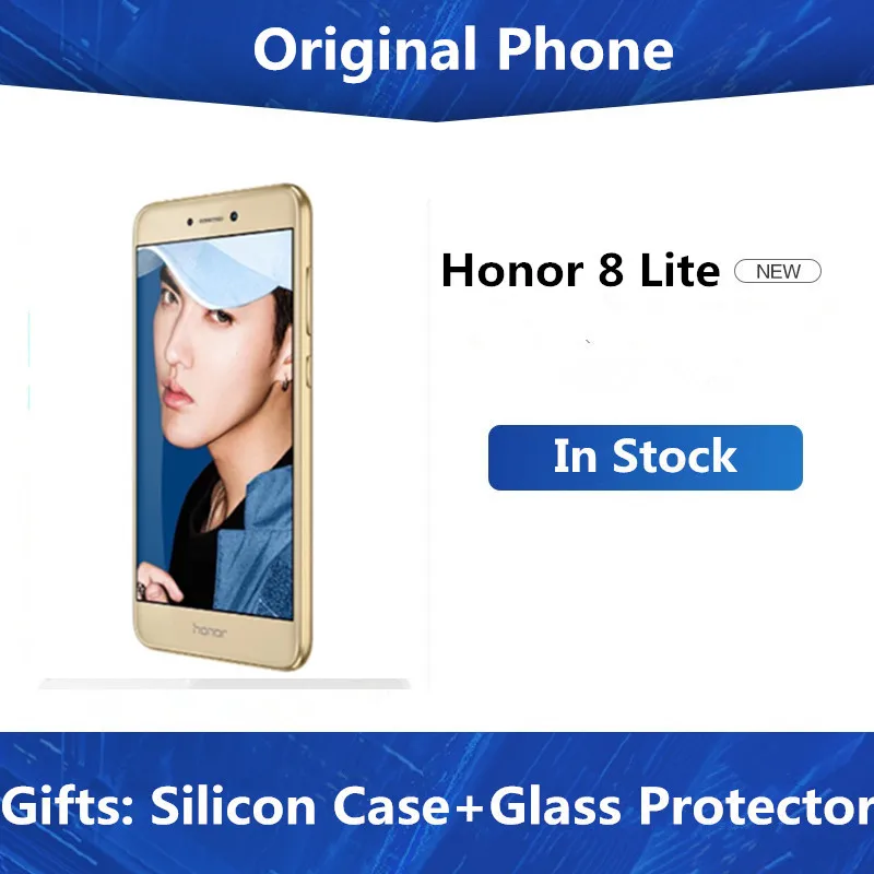 Оригинальный Смартфон Honor 8 Lite 4 Гб ОЗУ 64 ПЗУ Восьмиядерный мобильный телефон